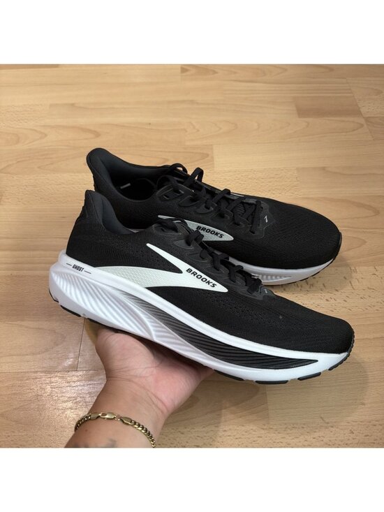 Brooks Ghost 17 Black White 1104421D090 Shoes Mens Size 13 D Black/Grey/White main image 8